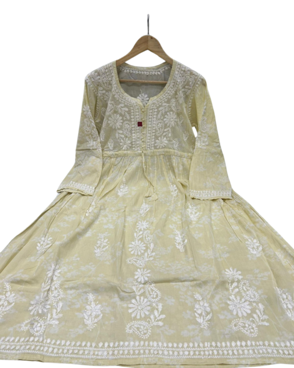 Aashvi Floral Essence Mulmul Gown - Image 6