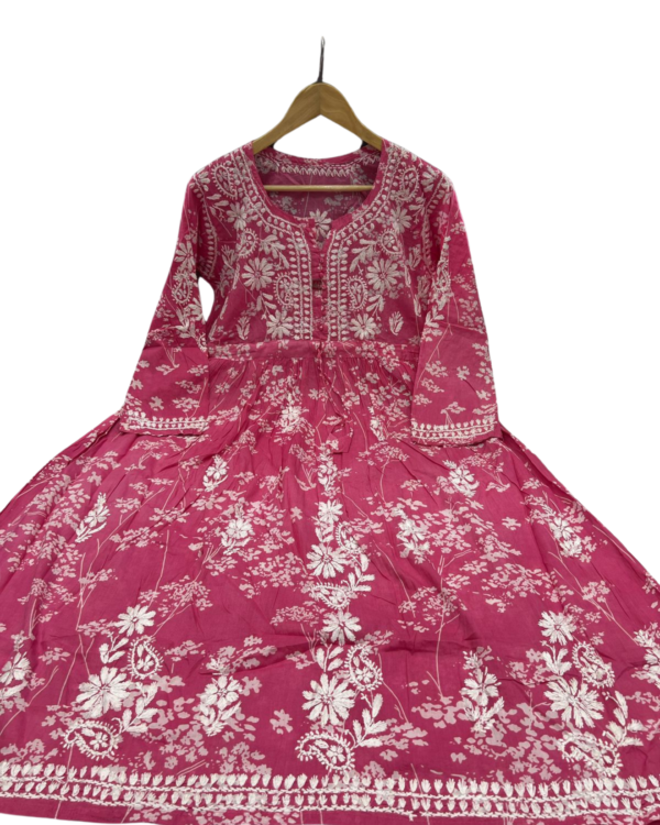 Aashvi Floral Essence Mulmul Gown - Image 8