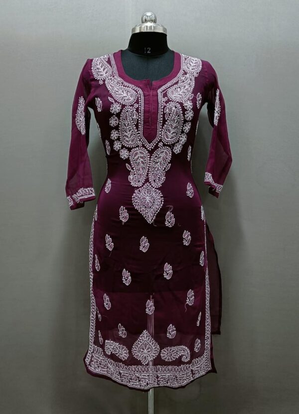 Aashvi Classic Grace Kurti: Timeless Elegance in Georgette - Image 2