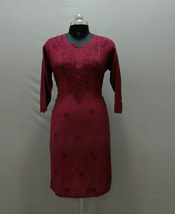 Aashvi Timeless Chic: Beautiful Chanderi Kurti - Image 3