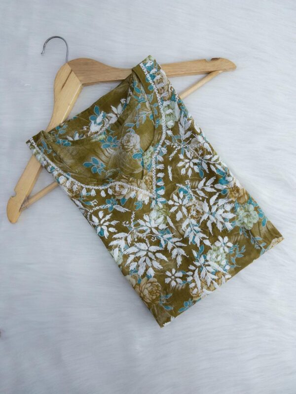 Aashvi Urban Grace Chikankari Short Top - Image 5